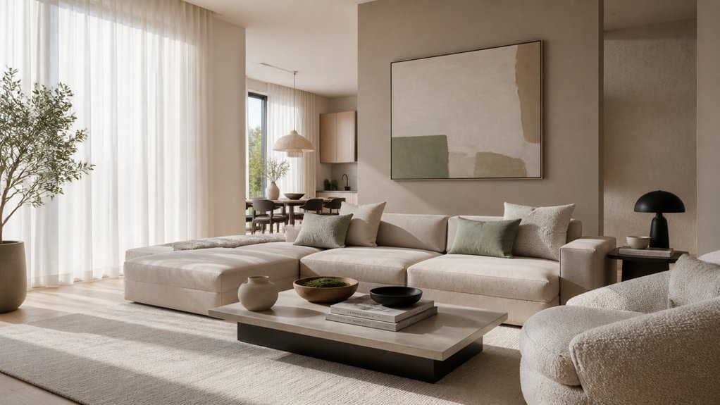 cohesive calming neutral palette