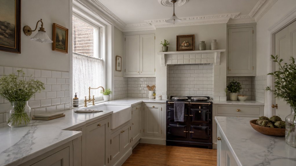 edwardian style durable wood countertops