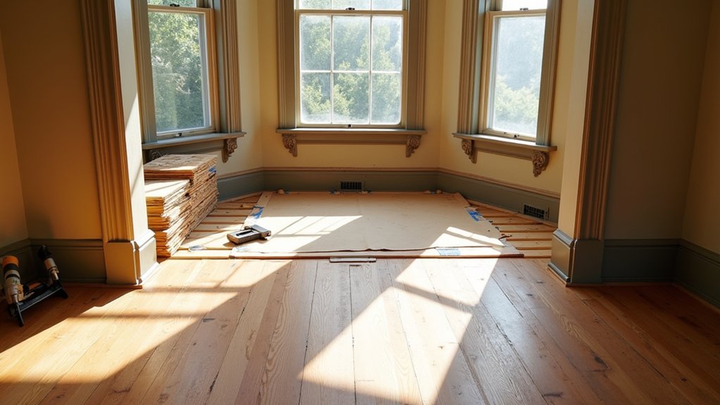 installing period appropriate hardwood