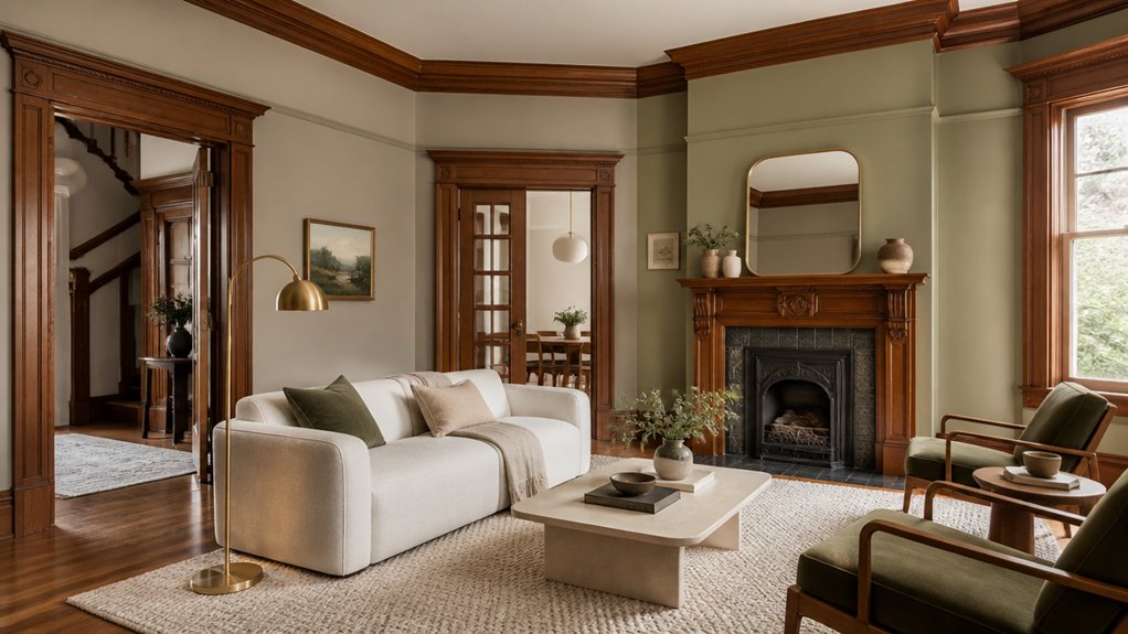 modern colors complement historic trim