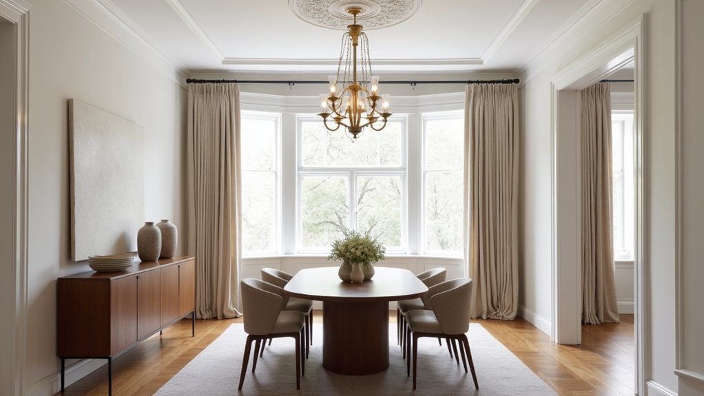 modern georgian dining room