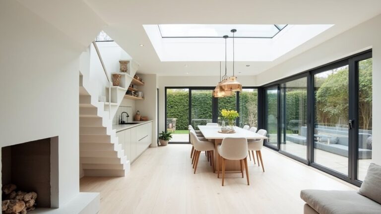 modern light open plan renovation