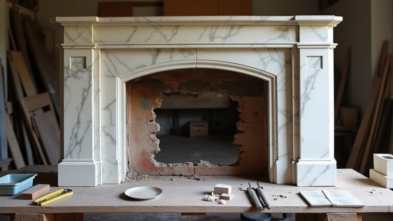 restoring antique fireplace surround