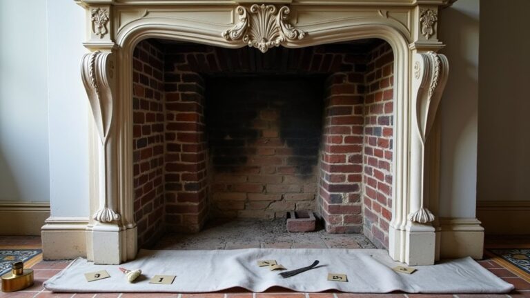 restoring historic fireplace details