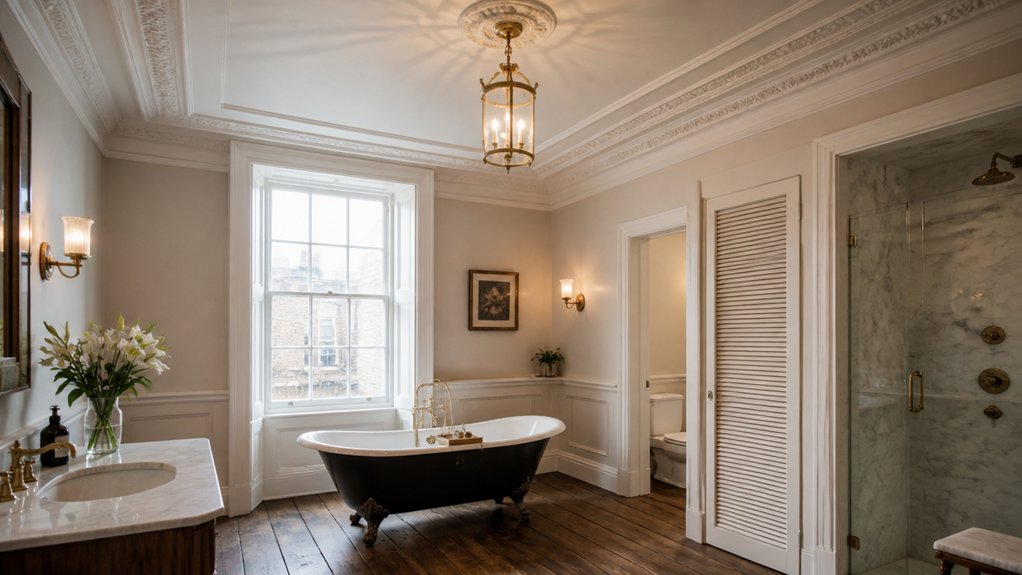 traditional georgian bathroom lighting