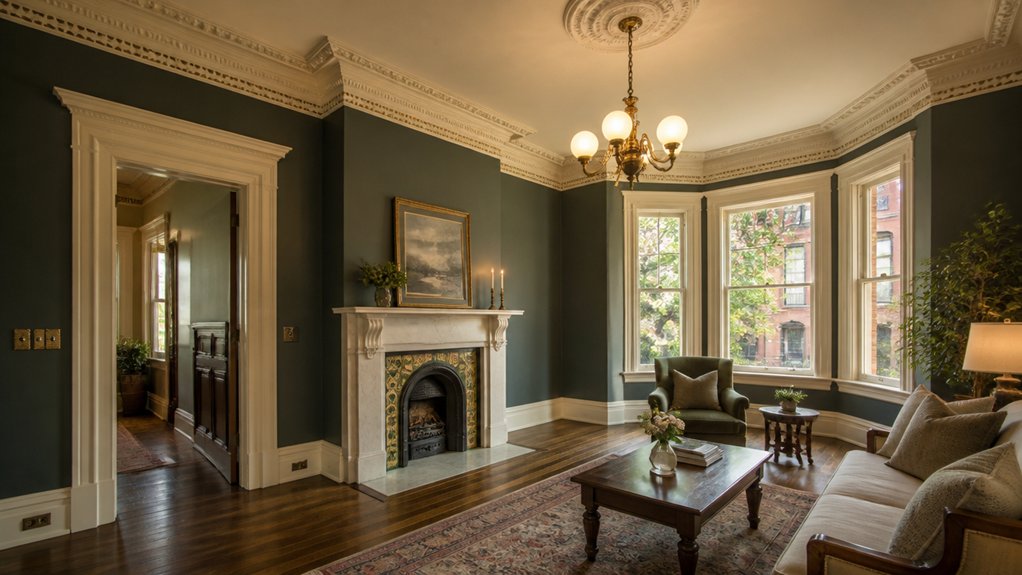 victorian lighting and paint
