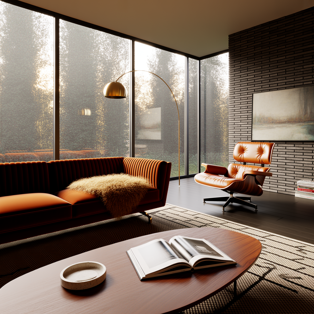 Mid century modern interior design